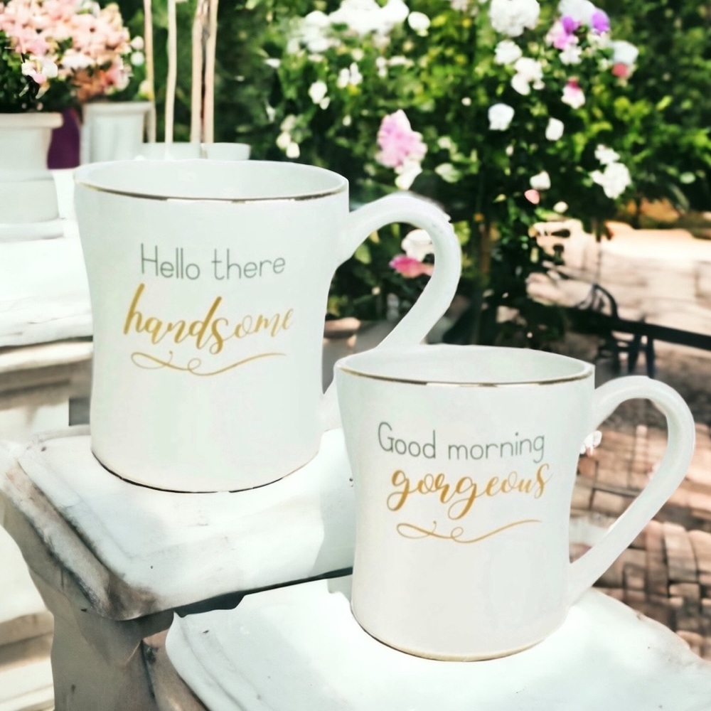 NWT Ceramic Coffee Mugs (his n hers)